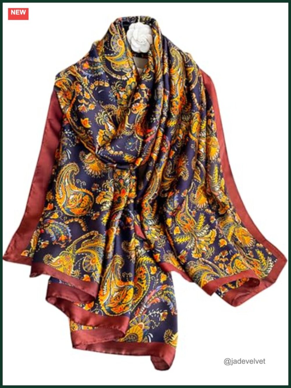 Silky Satin Long Scarf Shawl Wrap Women Lightweight Fashion Dressy Evening Gown